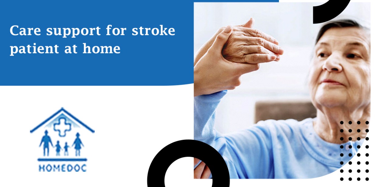 Care support for stroke patients after care at home